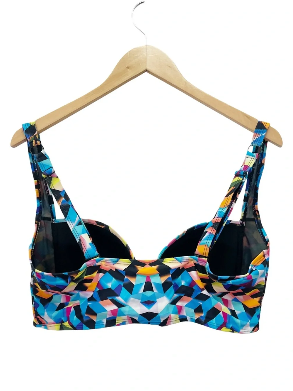 Torrid Bikini Set Size Size 1 (14/16) Multicolor Geometric Underwire High Waist